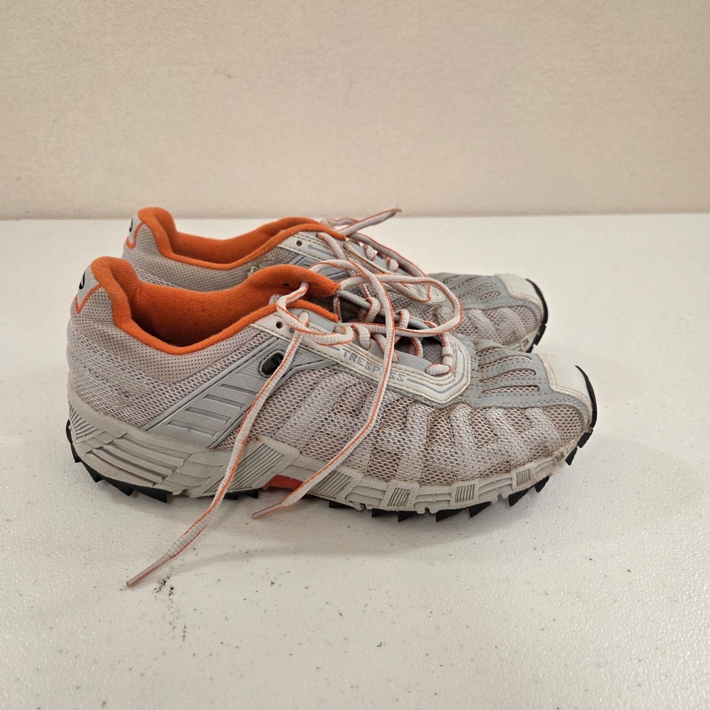 Brooks Trespass Trail‎ Running Shoes Womens 9 Grey Orange 42081041 Rugged Hiking